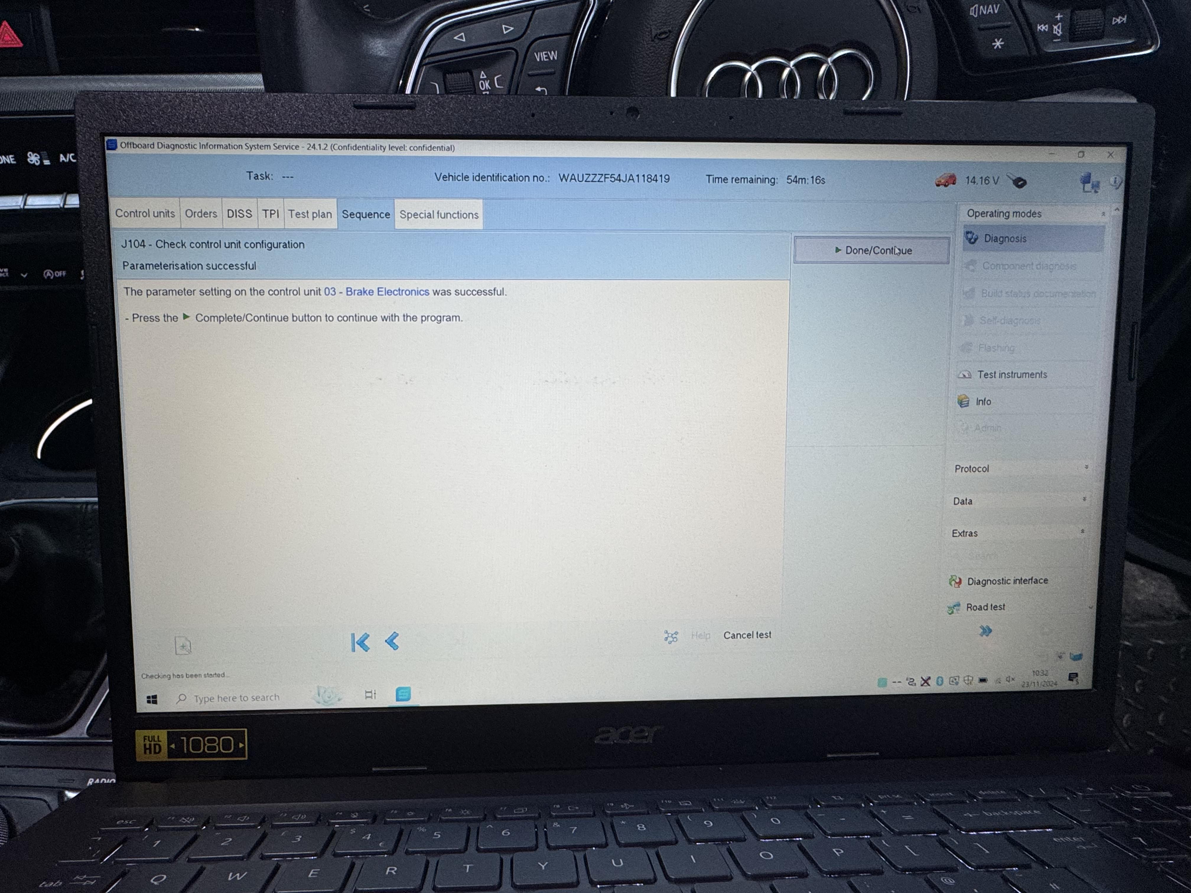 ABS Module Coding — ODIS Online