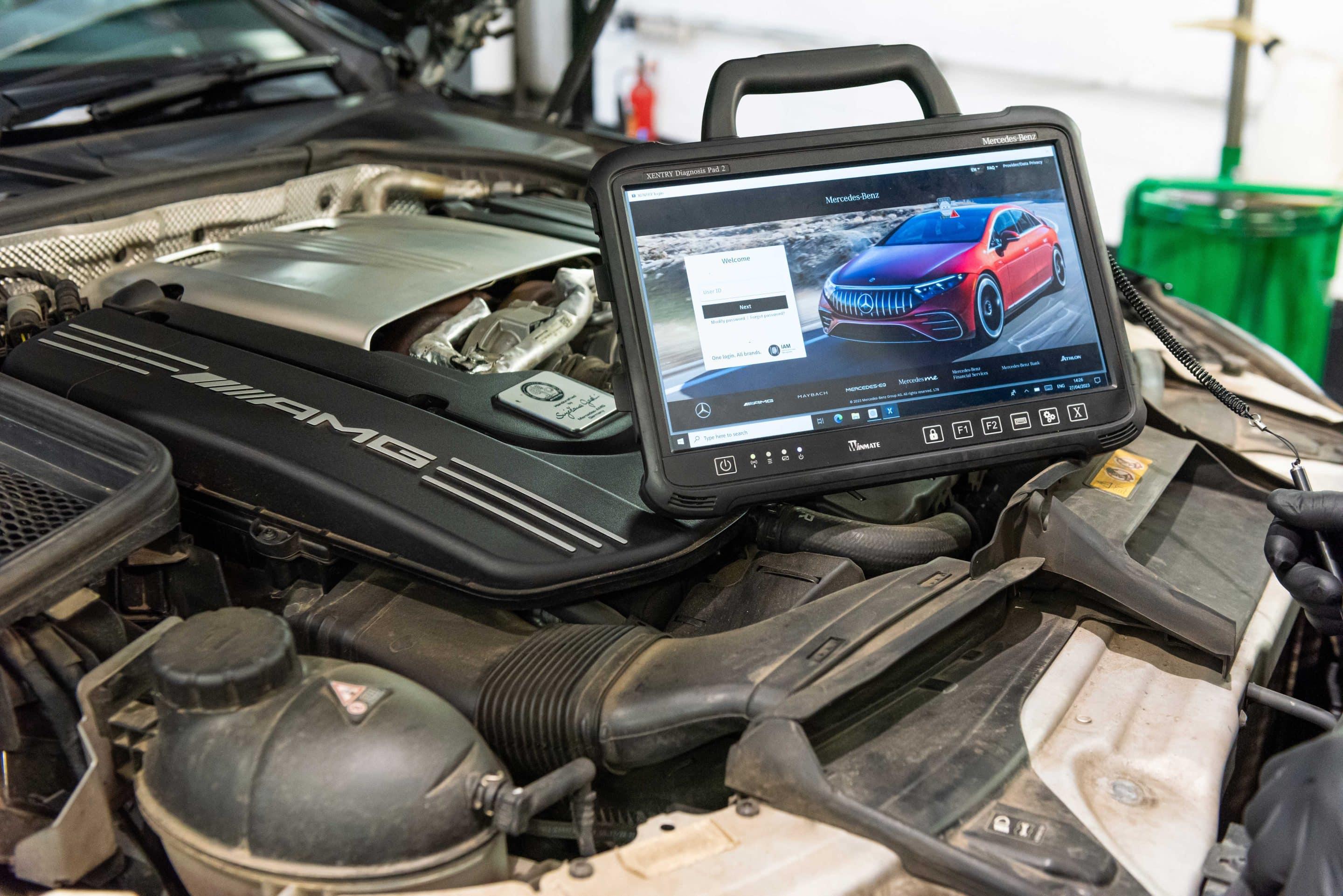 Mercedes AMG Diagnostic SCN Code Computer Setup